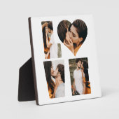 Moderne LIEBE Herz Foto Instagram Valentinstag Fotoplatte (Vorderseite)