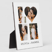 Moderne LIEBE Herz Foto Instagram Valentinstag Fotoplatte (Seite)