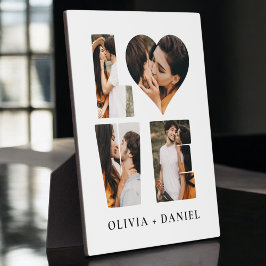 Moderne LIEBE Herz Foto Instagram Valentinstag Fotoplatte