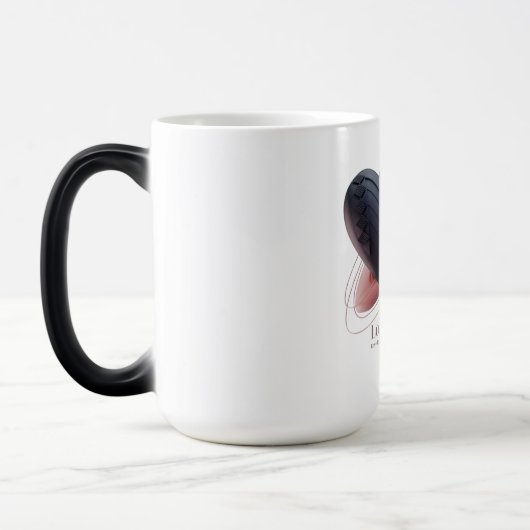Moderne Liebe Herz Tasse (Links)