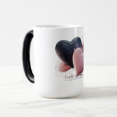Moderne Liebe Herz Tasse (Vorderseite Links)