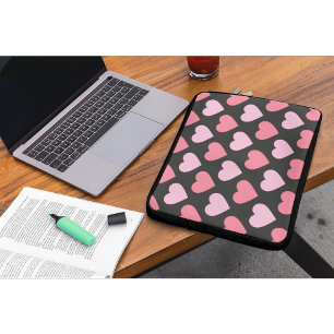 Moderne Liebe Herzmuster Laptopschutzhülle