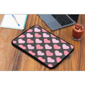 Moderne Liebe Herzmuster Laptopschutzhülle