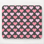Moderne Liebe Herzmuster Mousepad (Vorne)