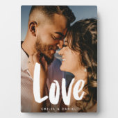 Moderne Liebe Hochzeit einer einfachen Kalligrafie Fotoplatte (Vorderseite)