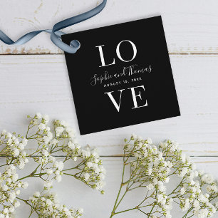 Moderne Liebe Hochzeit nach Maß Geschenkanhänger