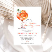 Moderne Liebe im ersten Spritz-Brautparty Einladung