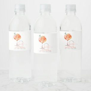 Moderne Liebe im ersten Spritz-Brautparty Wasserflaschenetikett