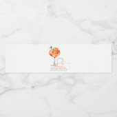 Moderne Liebe im ersten Spritz-Brautparty Wasserflaschenetikett (Einzelnes Label)