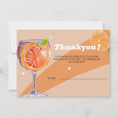 Moderne Liebe im First Spritz Brautparty danke Ihn (Vorderseite)