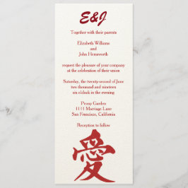 Moderne "Liebe" in der roten Glitzer-Hochzeit Einladung