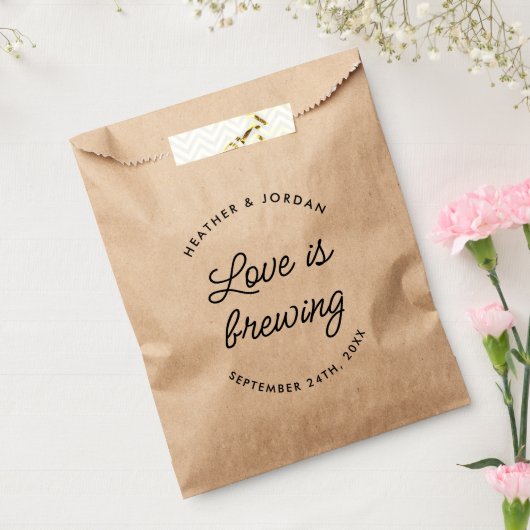 Moderne Liebe ist das Brechen von Hochzeitscoffee- Geschenktütchen (Versiegelt)