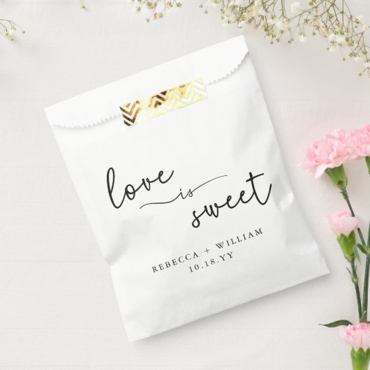 Moderne Liebe ist Sweet Handwriting Script Geschenktütchen (Versiegelt)