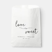 Moderne Liebe ist Sweet Handwriting Script Geschenktütchen (Vorderseite)