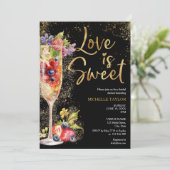 Moderne Liebe ist Sweet Summer Champagne Cocktail Einladung (Stehend Vorderseite)