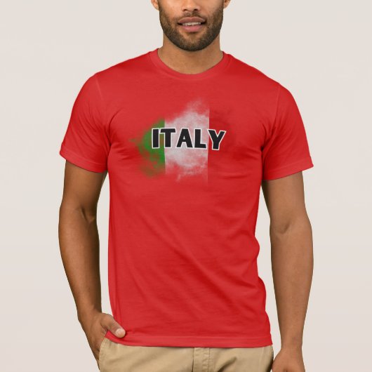Moderne Liebe Italien Flaggen Rom Souvenir T-Shirt (Vorderseite)