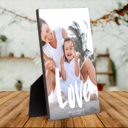 Moderne Liebe Kalligrafie Familienrecht Foto Keepa Fotoplatte