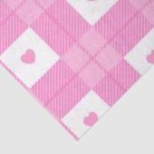 Moderne Liebe Kariert rosa Herzenskollektion Seidenpapier (Ausschnitt)