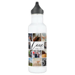Moderne Liebe kundenspezifische Foto Collage Valen Edelstahlflasche