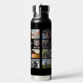 Moderne Liebe kundenspezifische Foto Collage Valen Trinkflasche (rechts)