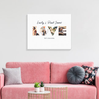 Moderne LIEBE Leinwanddruck