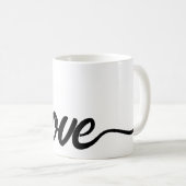 Moderne Liebe Mama Typografie Kaffee Tasse (VorderseiteRechts)
