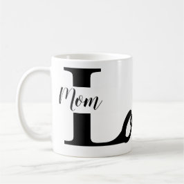 Moderne Liebe Mama Typografie Kaffee Tasse