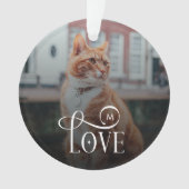 Moderne Liebe Maßgeschneiderte Katzen Haustiere Fo Ornament (Vorderseite)