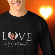 Moderne Liebe meine Freundin Herz Foto Schwarz-wei