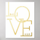Moderne Liebe mit Typografie Foliendrucke (Vorderseite)