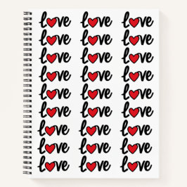 Moderne Liebe nahtlos Notizblock