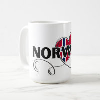 Moderne Liebe Norwegen Flaggenskandinavien Souveni