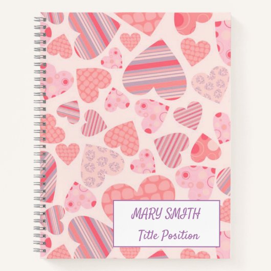 Moderne Liebe Notizblock (Vorderseite)