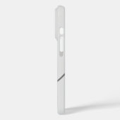 Moderne Liebe Personalisierter Herzname Graue Tone Case-Mate iPhone Hülle (Rückseite / Links)