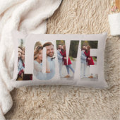 Moderne Liebe Rahmen 4 Foto Personalized Lendenkissen (Decke)