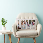 Moderne Liebe Rahmen 4 Foto Personalized Lendenkissen (Stuhl )