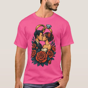 Moderne Liebe - Romantische Hochzeitscouch für Lan T-Shirt