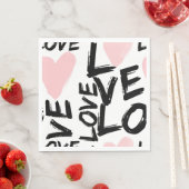 Moderne Liebe Serviette (Beispiel)