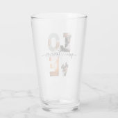 Moderne Liebe Sie für immer Foto Collage Bier Glas (Rückseite)