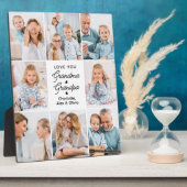 Moderne Liebe Sie Großmutter Opa Custom 8 Foto Fotoplatte (Seite)