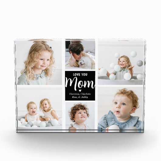 Moderne Liebe Sie "MAMA" 6 Fotoblock (Vorderseite)