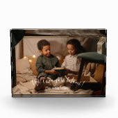 Moderne Liebe Sie Mama Foto Block (Vorderseite)