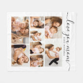 Moderne Liebe Sie Mama/Mama/Mommy 8-Foto Collage F Fleecedecke (Vorderseite (Horizontal))