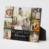 Moderne Liebe Sie Meemaw Familienfoto Collage Pla Fotoplatte (Seite)