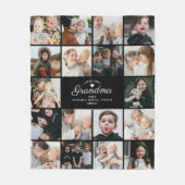 Moderne Liebe Sie Oma/andere 18-Foto Collage Fleecedecke (Vorderseite)