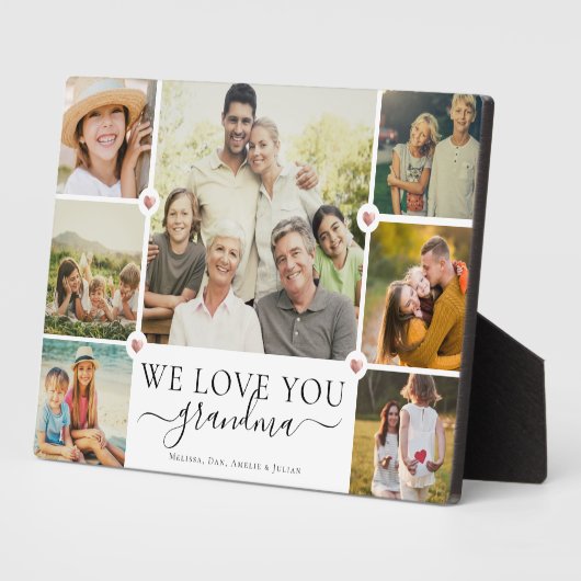 Moderne Liebe Sie Oma Familienfoto Collage Fotoplatte (Seite)
