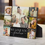 Moderne Liebe Sie Oma Familienfoto Collage Fotoplatte<br><div class="desc">Ein elegantes,  modernes Muttertagsgeschenk: Eine trendige Inagram Foto Collage Plakatwand mit hübschen,  handgeschriebenen Schriftzeichen und 7 Ihrer Lieblingsfotos,  die durch die süßen gedruckten Rose Goldherzen für die beste Oma aller Zeiten hervorgehoben werden.</div>