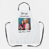 Moderne Liebe Sie Oma Foto Keepake Schürze (Vorderseite)
