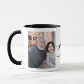 Moderne Liebe Sie Opa/Grampy/andere 2-Foto Tasse (Links)