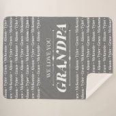 Moderne Liebe Sie Opa Sherpadecke (Vorderseite (Horizontal))